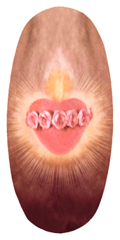 DASOV 133 Heart Rose Copper